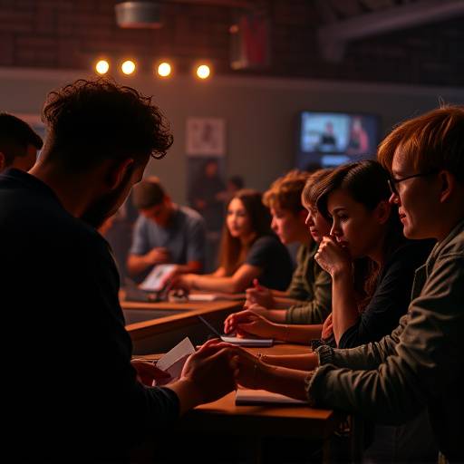 Players participating in a game designed to simulate and raise awareness about social inequality, illustrating the use of gaming for social activism.